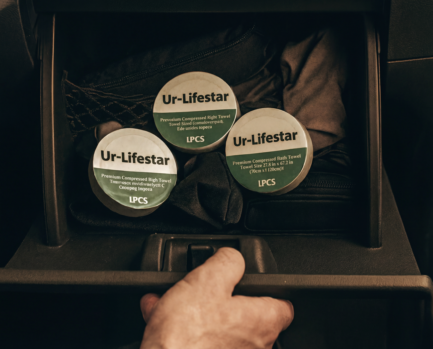 Kit Camping Lotado 200UN - Toalha Compacta de Bambu UR Lifestar