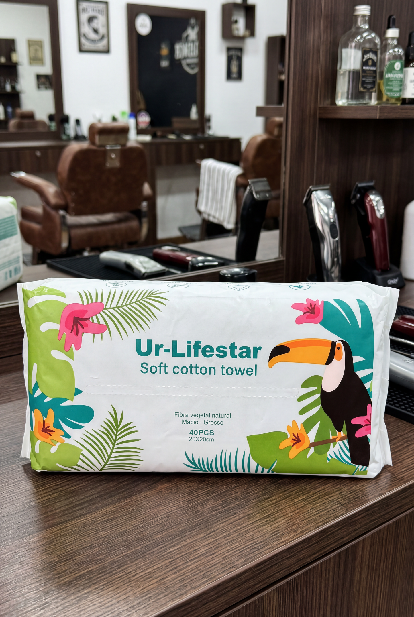 Lenço Seco Compactado 80UN Multiuso - UR Lifestar