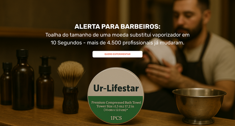 A toalha pensada para barbearia profissional